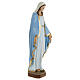 Estatua de la Virgen Milagrosa con capa azul 60 cm polvo de mármol pintado s4