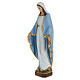 Estatua de la Virgen Milagrosa con capa azul 60 cm polvo de mármol pintado s5