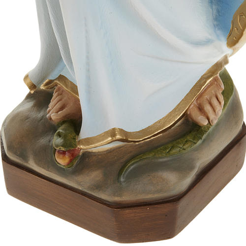 Miraculous Madonna statue, 60cm in painted composite marble 6