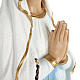 Gottesmutter von Lourdes 70cm Kunstmarmor Hand gemalt s6