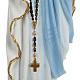 Our Lady of Lourdes statue, 70cm in painted reconstituted marble s3