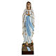 Our Lady of Lourdes statue, 70cm in painted reconstituted marble s1