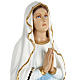 Our Lady of Lourdes statue, 70cm in painted reconstituted marble s2