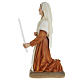 Saint Bernadette statue, 63cm in painted reconstituted marble s4