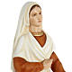 Saint Bernadette statue, 63cm in painted reconstituted marble s7