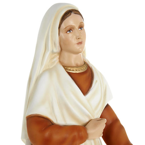 Statue Saine Bernadette marbre 63cm peinte 7