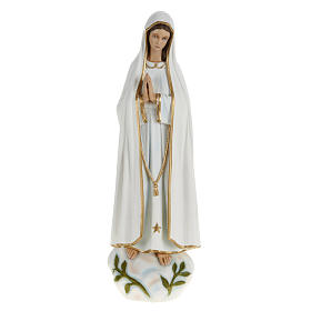 Our Lady of Fatima statue, 60cm in painted reconstituted marble