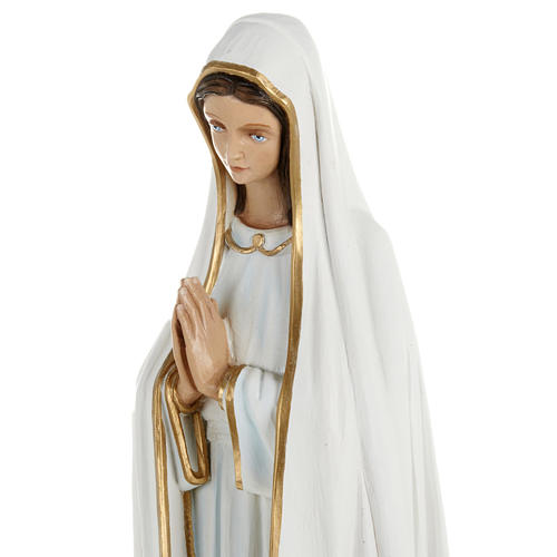 Our Lady of Fatima statue, 60cm in painted reconstituted marble 2