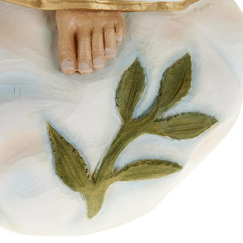 Imagen Virgen de Fátima 60 cm polvo de mármol pintado 7