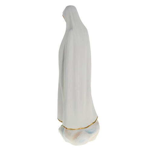 Our Lady of Fatima statue, painted composite marble 23.5 inc 5