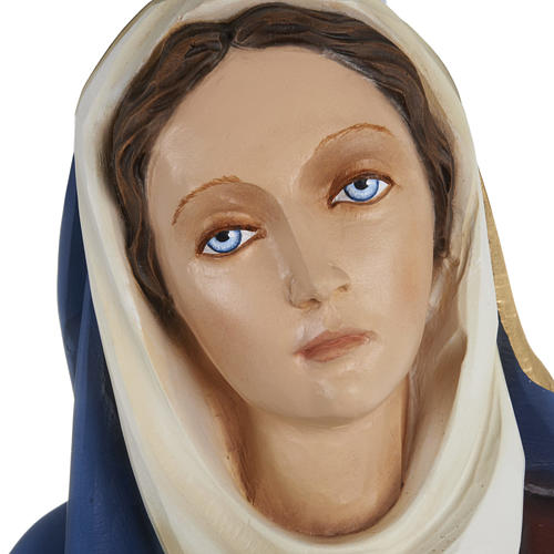 Our Lady of Sorrows statue with joined hands, 80cm in painted re 4