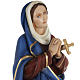 Our Lady of Sorrows statue with joined hands, 80cm in painted reconstituted marble s2