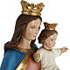 Gottesmutter Königin mit Kind 80cm Kunstmarmor Hand gemalt s6