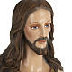 Sacred Heart of Jesus statue, 80cm in painted reconstituted marb s2