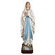 Our Lady of Lourdes statue, 130cm in painted reconstituted marble s1