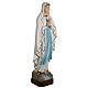 Our Lady of Lourdes statue, 130cm in painted reconstituted marble s3