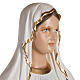 Our Lady of Lourdes statue, 130cm in painted reconstituted marble s5