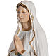 Our Lady of Lourdes statue, 130cm in painted composite marble s7