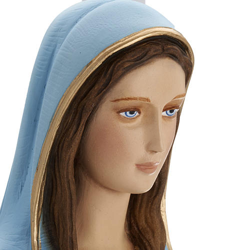 Imagen de la Virgen Milagrosa 80 cm mármol sintético pintado 3