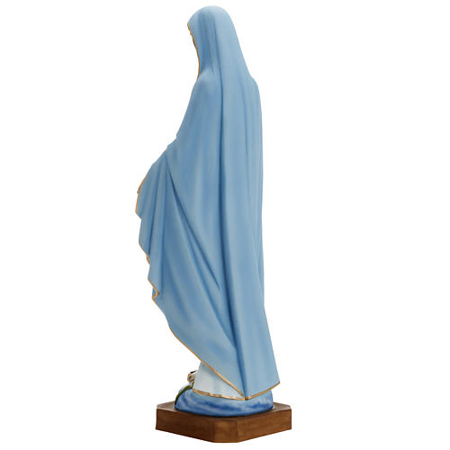 Imagen de la Virgen Milagrosa 80 cm mármol sintético pintado 7
