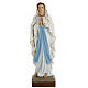 Our Lady of Lourdes statue, 85cm in painted reconstituted marble s1