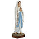 Our Lady of Lourdes statue, 85cm in painted reconstituted marble s2