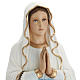 Our Lady of Lourdes statue, 85cm in painted reconstituted marble s3