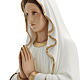 Our Lady of Lourdes statue, 85cm in painted reconstituted marble s6