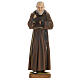 Padre Pio of Petralcina statue, 60cm in painted reconstituted ma s1