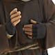 Padre Pio of Petralcina statue, 60cm in painted reconstituted ma s5