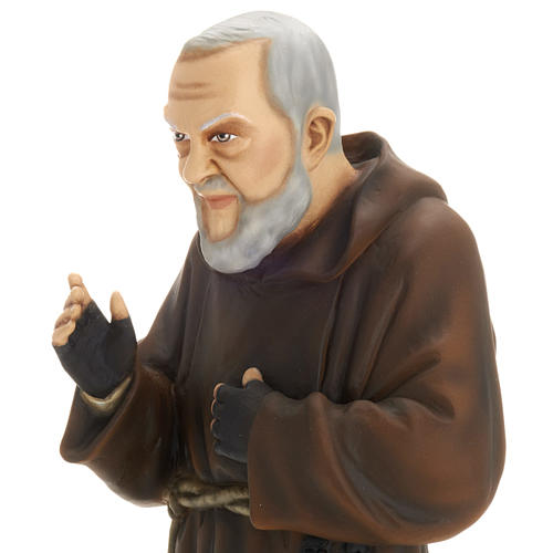 Padre Pio of Petralcina statue, 60cm in painted composite marble 2
