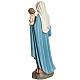 Virgin Mary and Baby statue, 60cm in painted reconstituted marbl s7