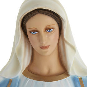 Immaculate Madonna statue, 100cm in painted reconstituted marble