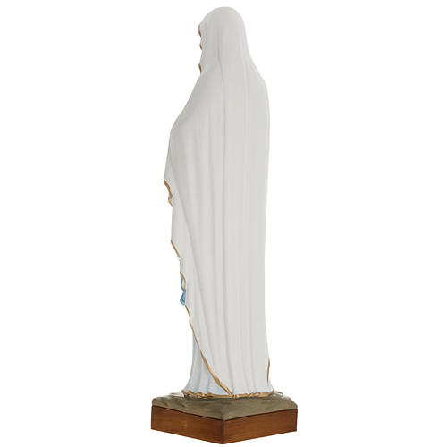 Our Lady of Lourdes, 100cm statue in painted reconstituted marbl 7