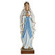 Our Lady of Lourdes, 100cm statue in painted reconstituted marbl s1