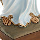 Our Lady of Lourdes, 100cm statue in painted reconstituted marbl s3