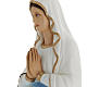 Our Lady of Lourdes, 100cm statue in painted reconstituted marbl s5