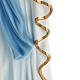 Our Lady of Lourdes, 100cm statue in painted reconstituted marbl s6
