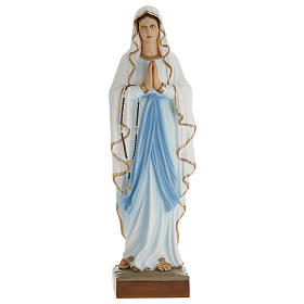 Estatua Virgen de Lourdes 100 cm de mármol sintético pintado