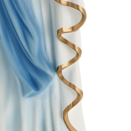 Estatua Virgen de Lourdes 100 cm de mármol sintético pintado 6