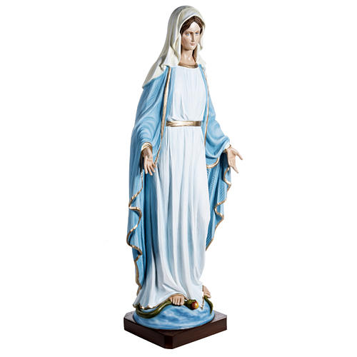 Virgen María Inmaculada 100 cm de polvo de mármol pintado 2