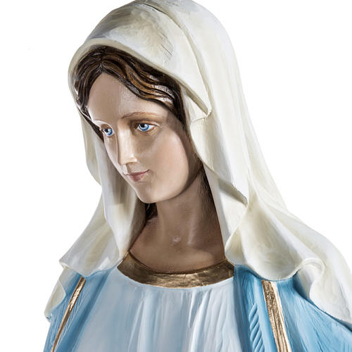 Immaculate Madonna 100cm statue in painted reconstituted marble 6