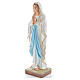 Estatua de la Virgen de Lourdes de polvo de mármol pintado 60 cm s2