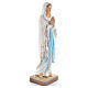 Estatua de la Virgen de Lourdes de polvo de mármol pintado 60 cm s4