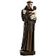 Saint Anthony of Padua 100cm statue in painted reconstituted mar s1
