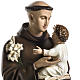Saint Anthony of Padua 100cm statue in painted reconstituted mar s2