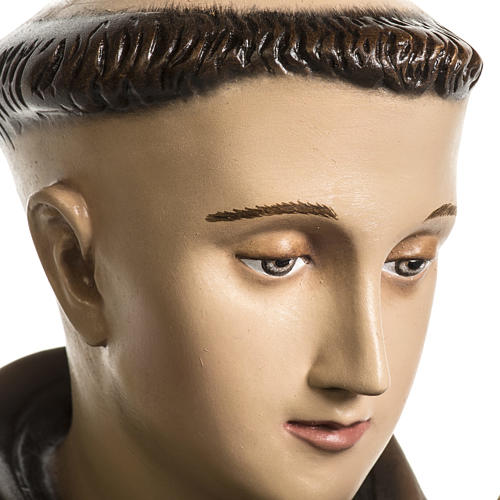 Saint Anthony of Padua 100cm statue in painted reconstituted marble 3