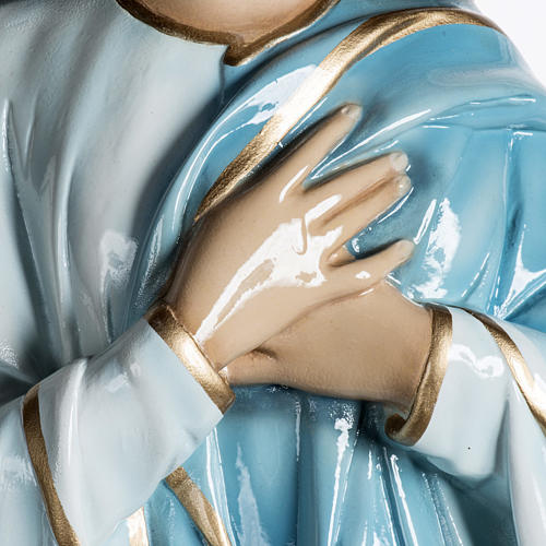 Imagen Beata Virgen de la Asunción 100 cm polvo de mármol pintada 3