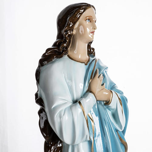 Imagen Beata Virgen de la Asunción 100 cm polvo de mármol pintada 5