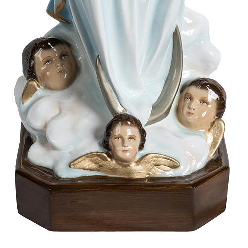 Beata Vergine Assunta 100 cm polvere di marmo dipinta 4